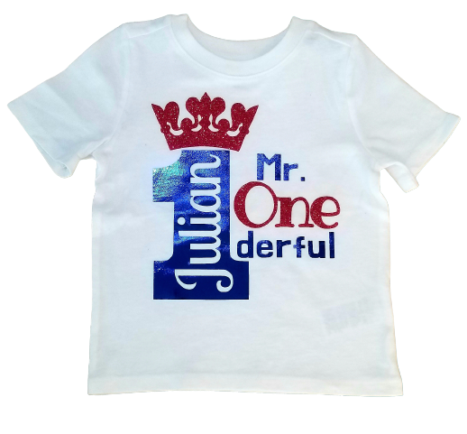 Custom Mr. One-derful Birthday Tee