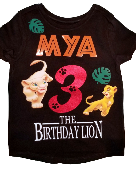 Custom LionKing Birthday Tee