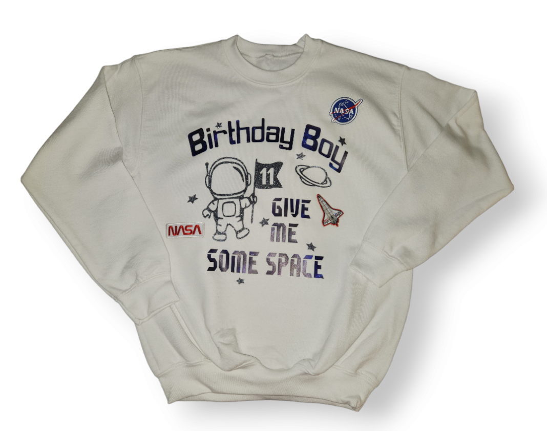 Custom NASA Birthday Sweatshirt