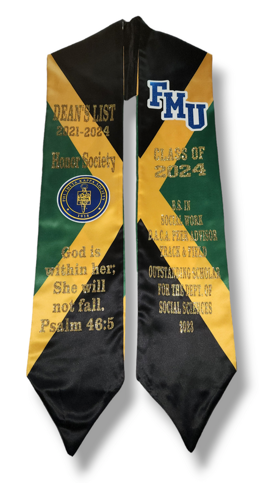 Custom Flag Grad Stole