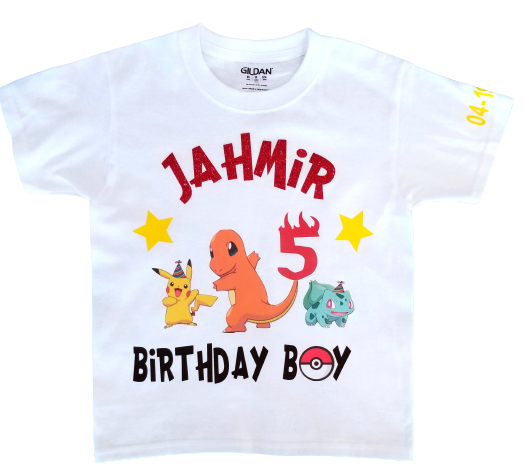 Custom PokeMaster Birthday Tee