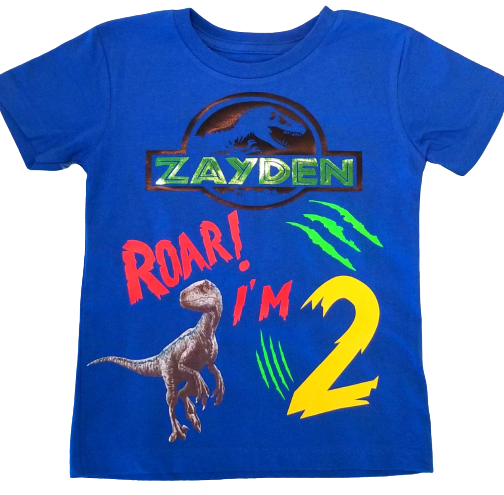 Custom Jurassic Birthday Tee