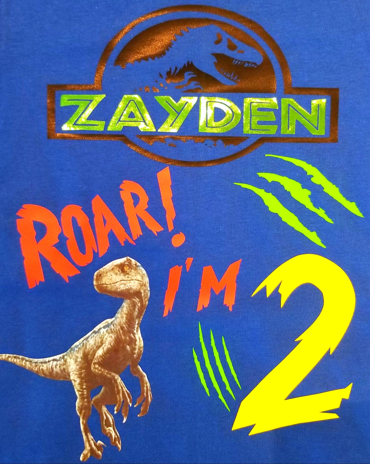 Custom Jurassic Birthday Tee