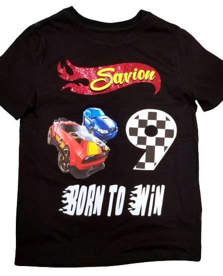 Custom HotWheelz Birthday Tee