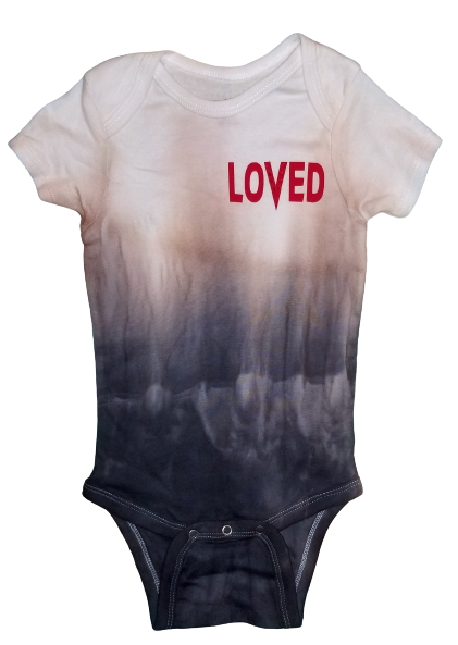 Loved Tie-Die Bodysuit (White)