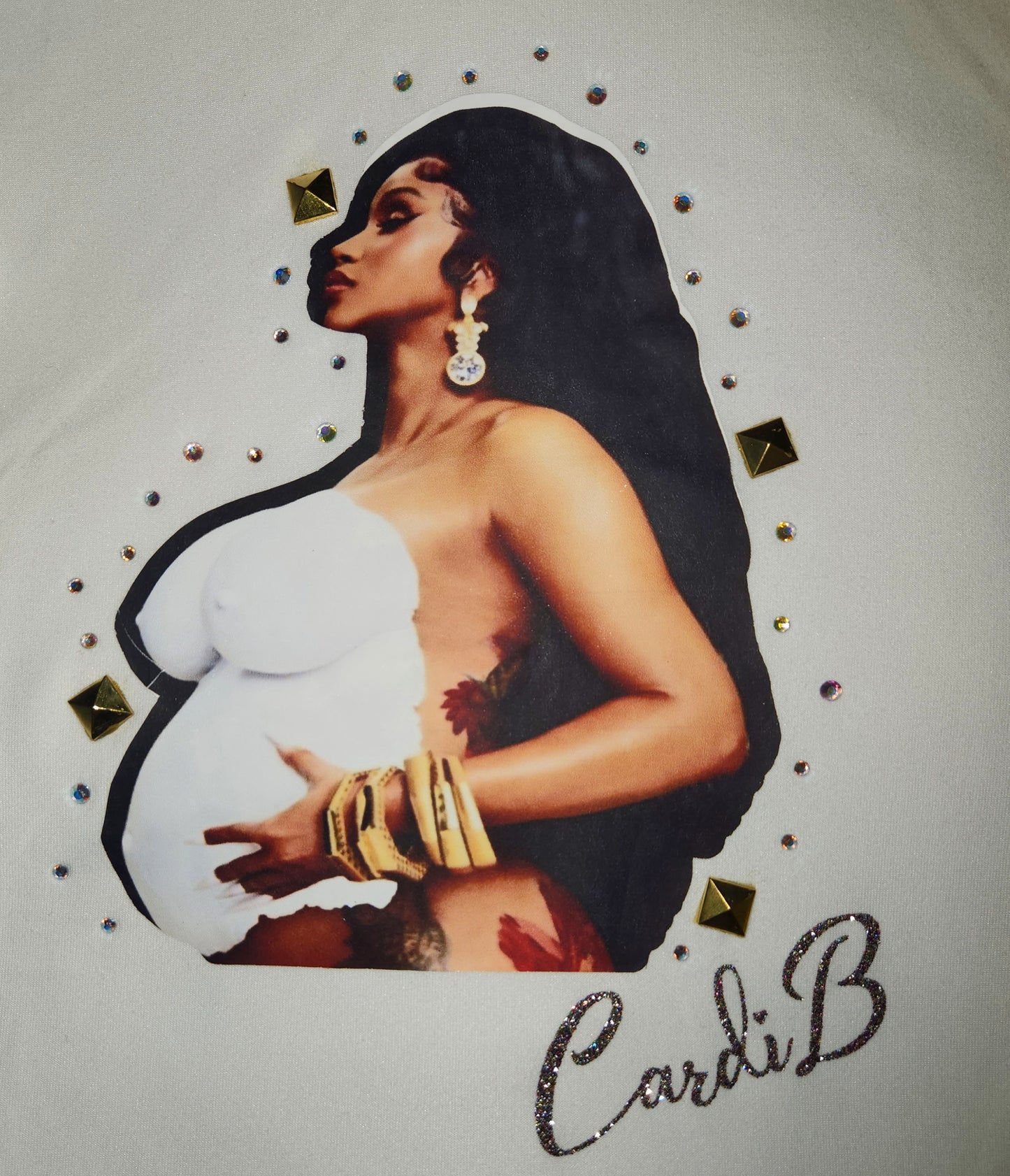 Cardi Graphic Maternity Tee