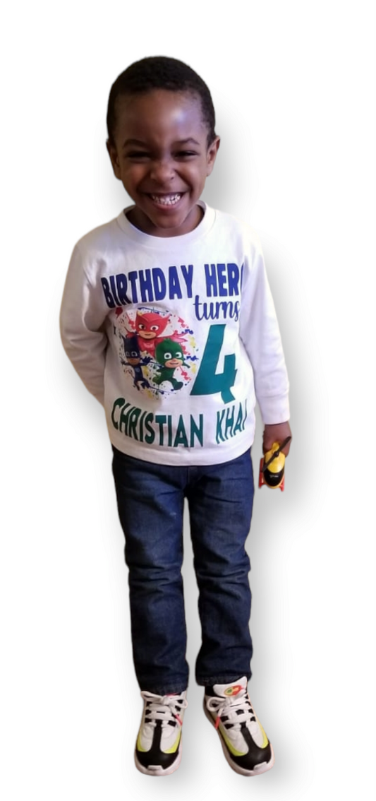 Custom PJMasks Birthday Tee