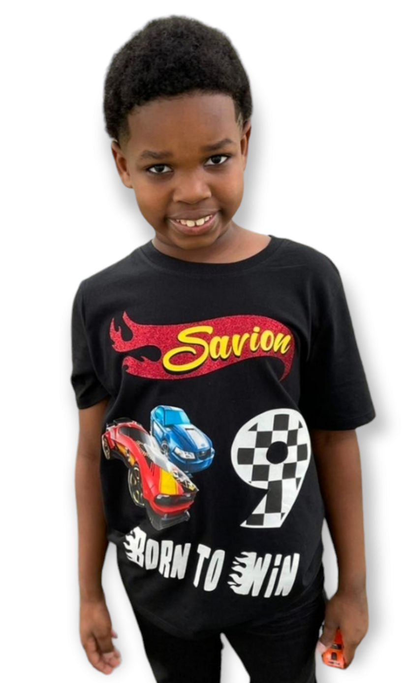 Custom HotWheelz Birthday Tee