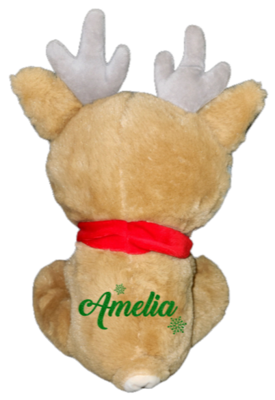 Custom Christmas Reindeer Plush